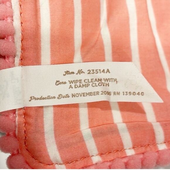 Matilda Jane Feathered Friend Table Runner Floral Aqua Stipe 88” X 13.5” Cotton - Picture 6 of 7